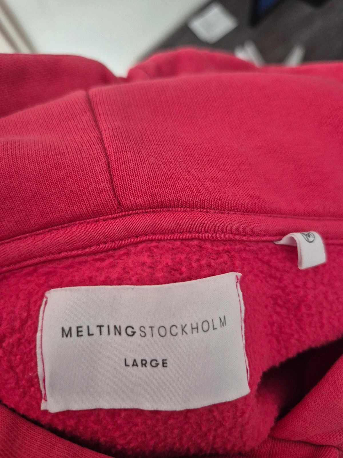 Hoodie rose Melting Stockholm - taille L – photo 6